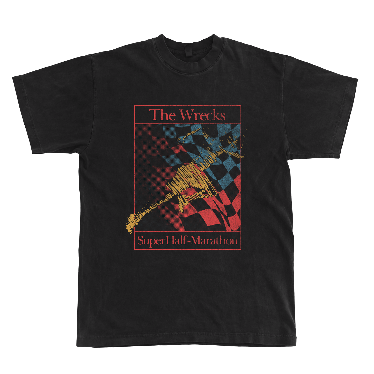 The Wrecks Super half-marathon black t-shirt