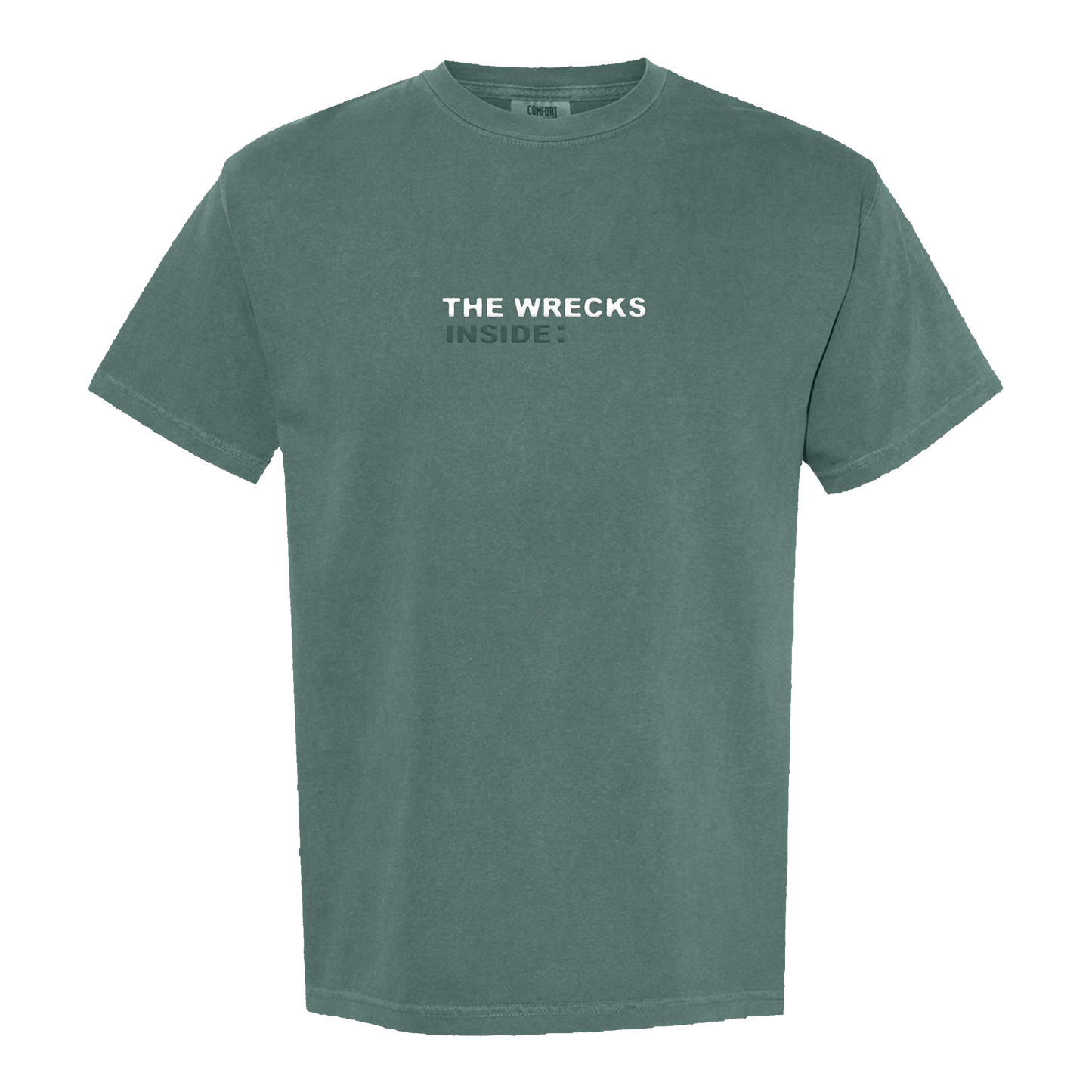 INSIDE : Embroidered Tee - Blue Spruce