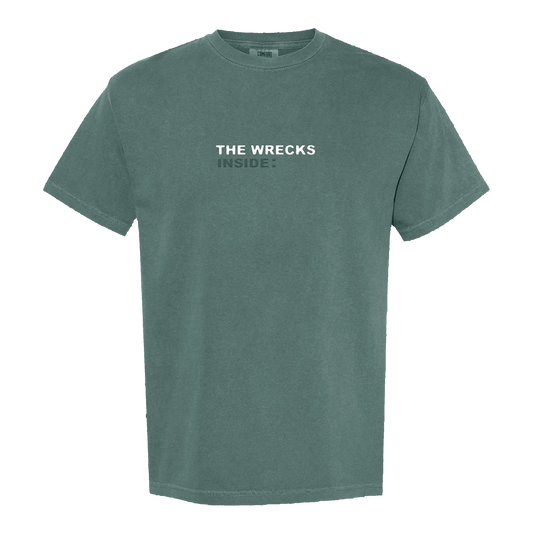 INSIDE : Embroidered Tee - Blue Spruce