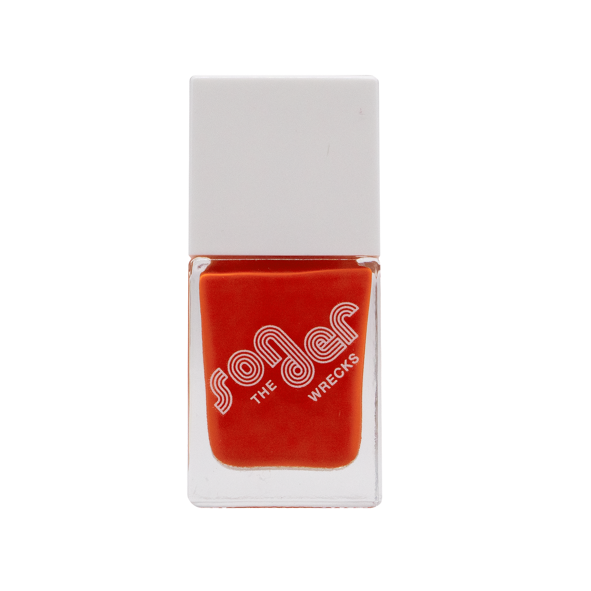 The Wrecks Custom Sonder burnt orange colored crème nail polish