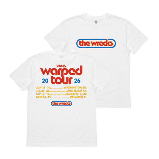 Warped Tour White Logo Tee