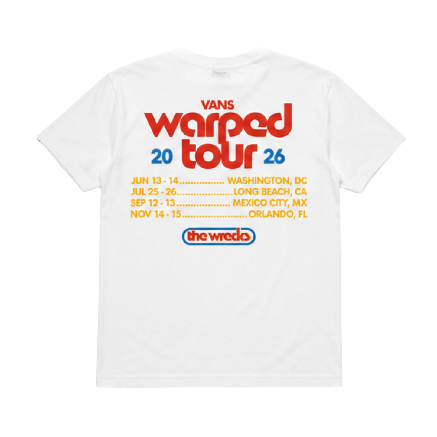 Warped Tour White Logo Tee