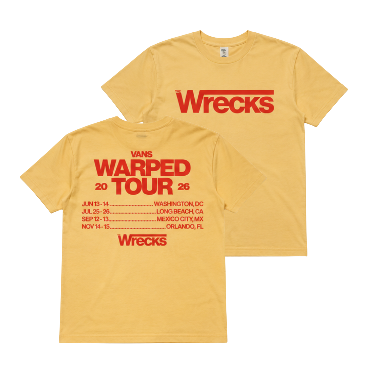 Warped Tour Mustard Logo Tee