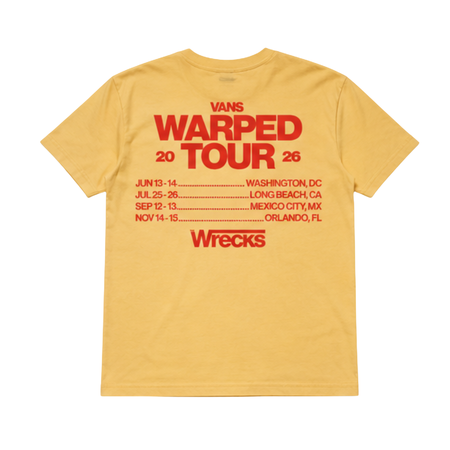 Warped Tour Mustard Logo Tee