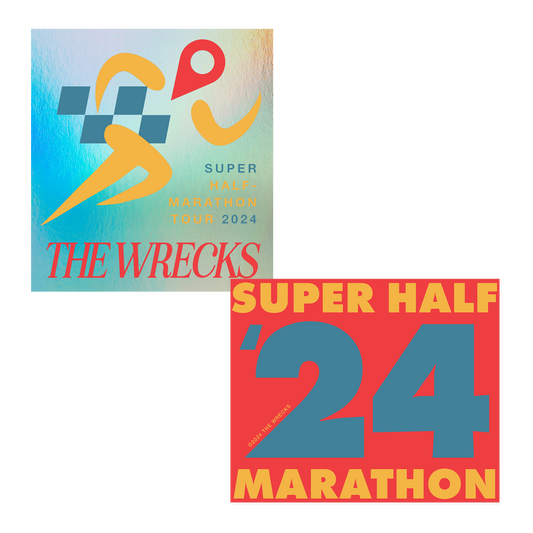 The Wrecks sticker pack Super Half Marathon