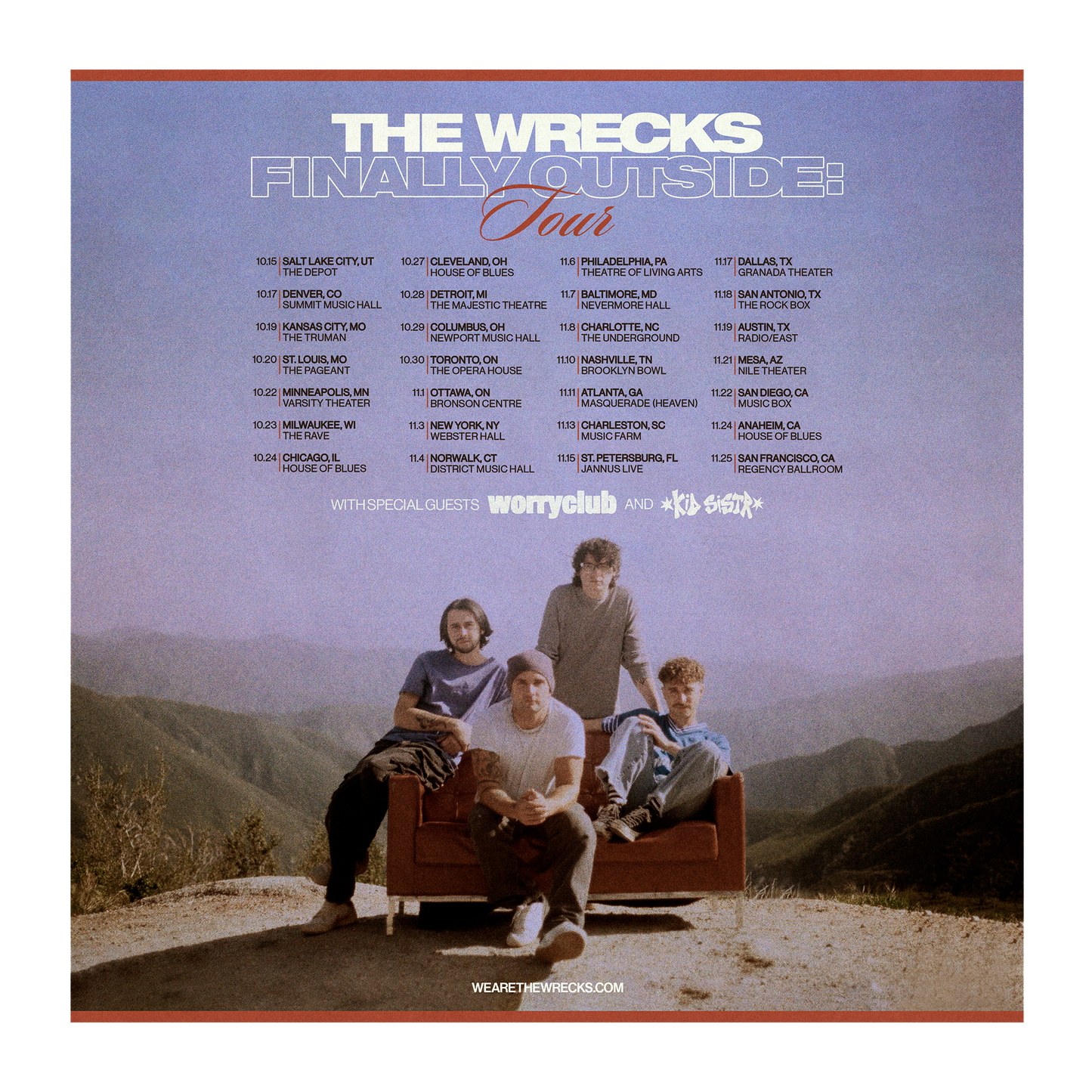 Finally : OUTSIDE Tour VIP - 11/01/2026 - Ottawa, ON - Bronson Centre (Show Ticket NOT Included)
